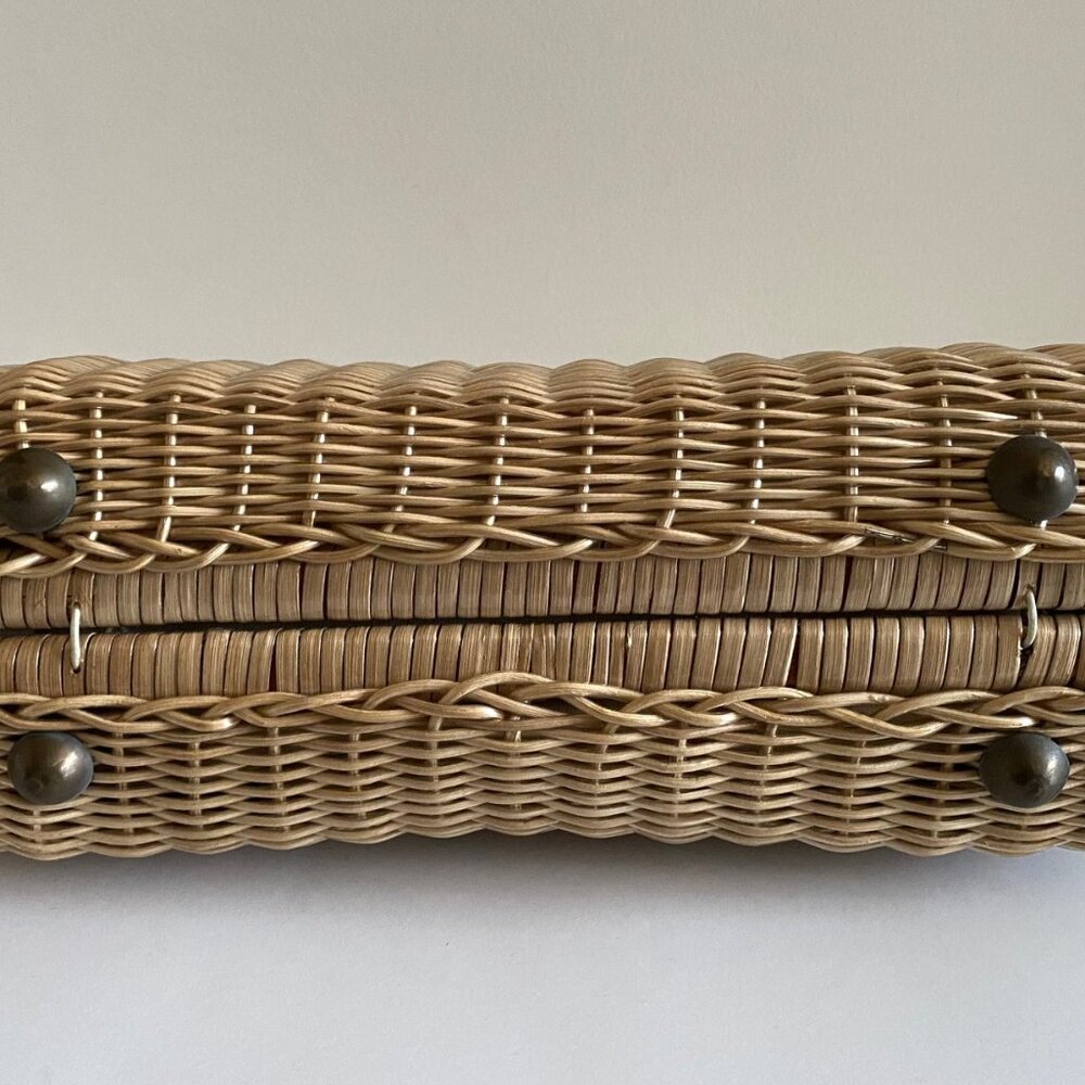 Vintage Rattan Handbag - Picture 3 of 5